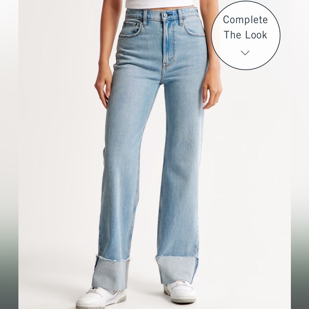 High Rise 90s Relaxed Jean with Cuff | Size 29 NEW
